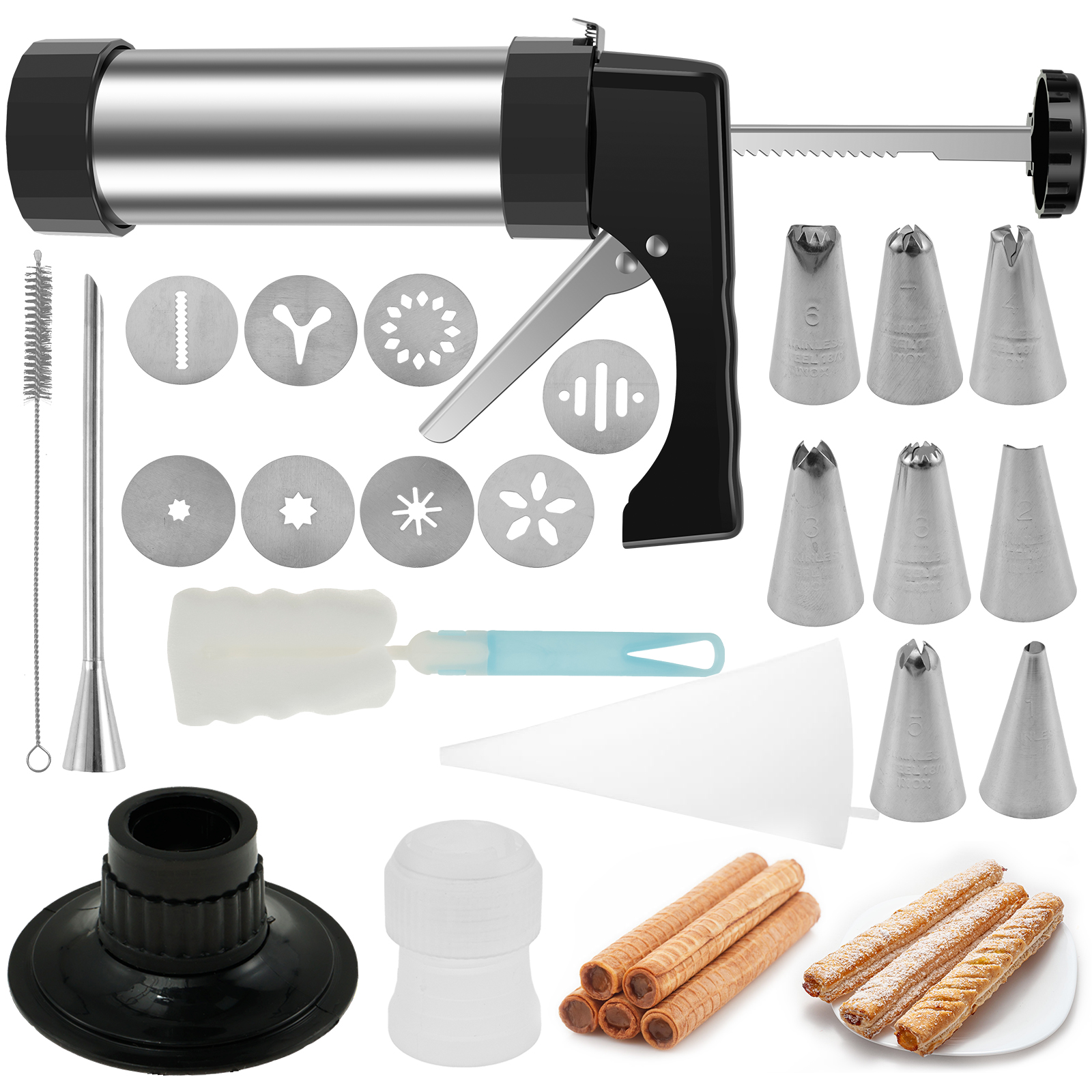 Churros Maker Gun - DIY Churro Maker Machine Stainless Steel