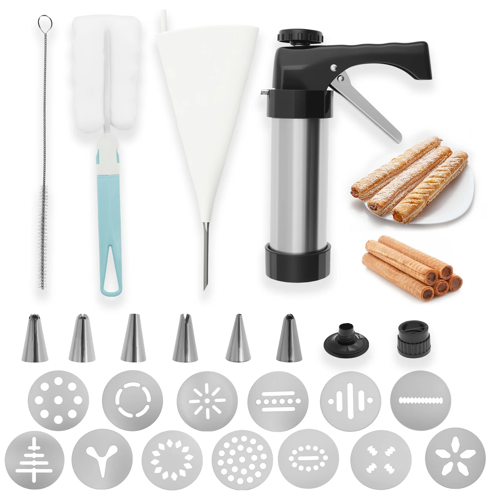 Churros Maker Gun - DIY Churro Maker Machine Cookie Press