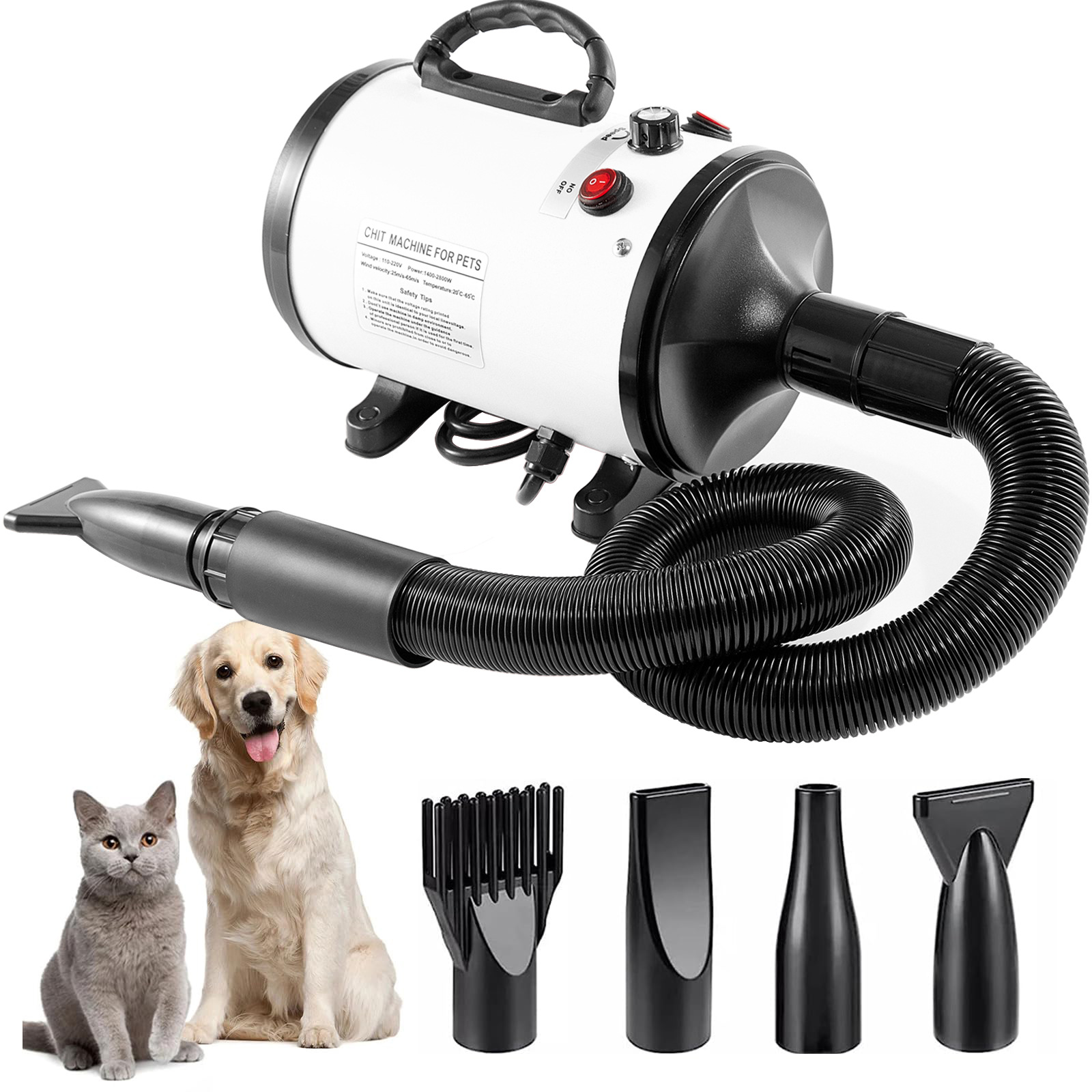 Hot Dog Press - 2800W Pet Hair Dryer for Dogs