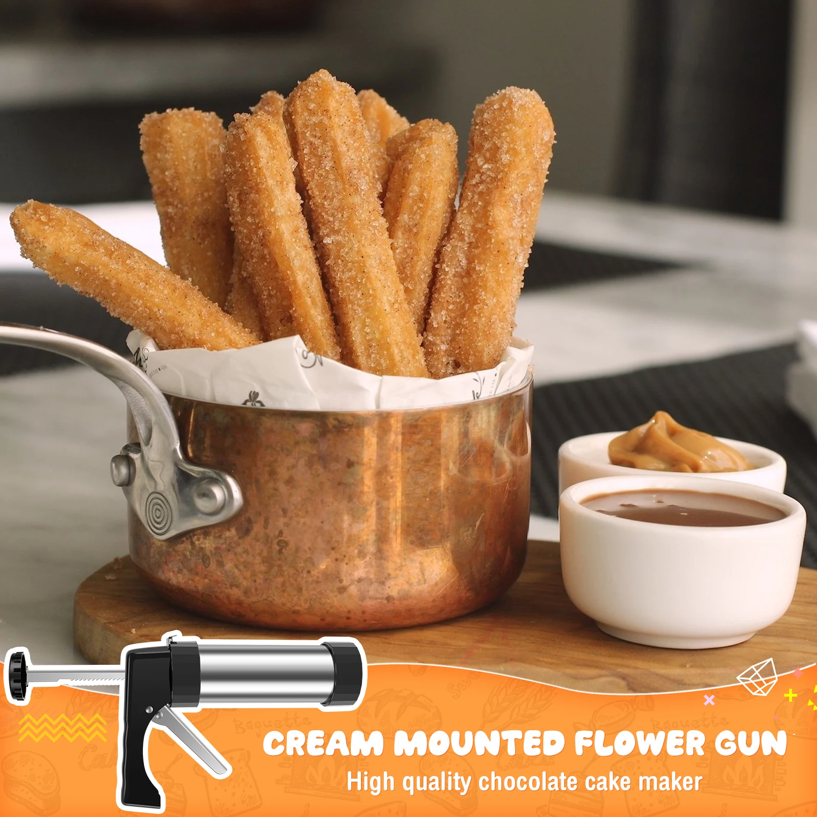 DIY Churro Maker Machine Stain - đánh giá và giá Churros Maker Gun