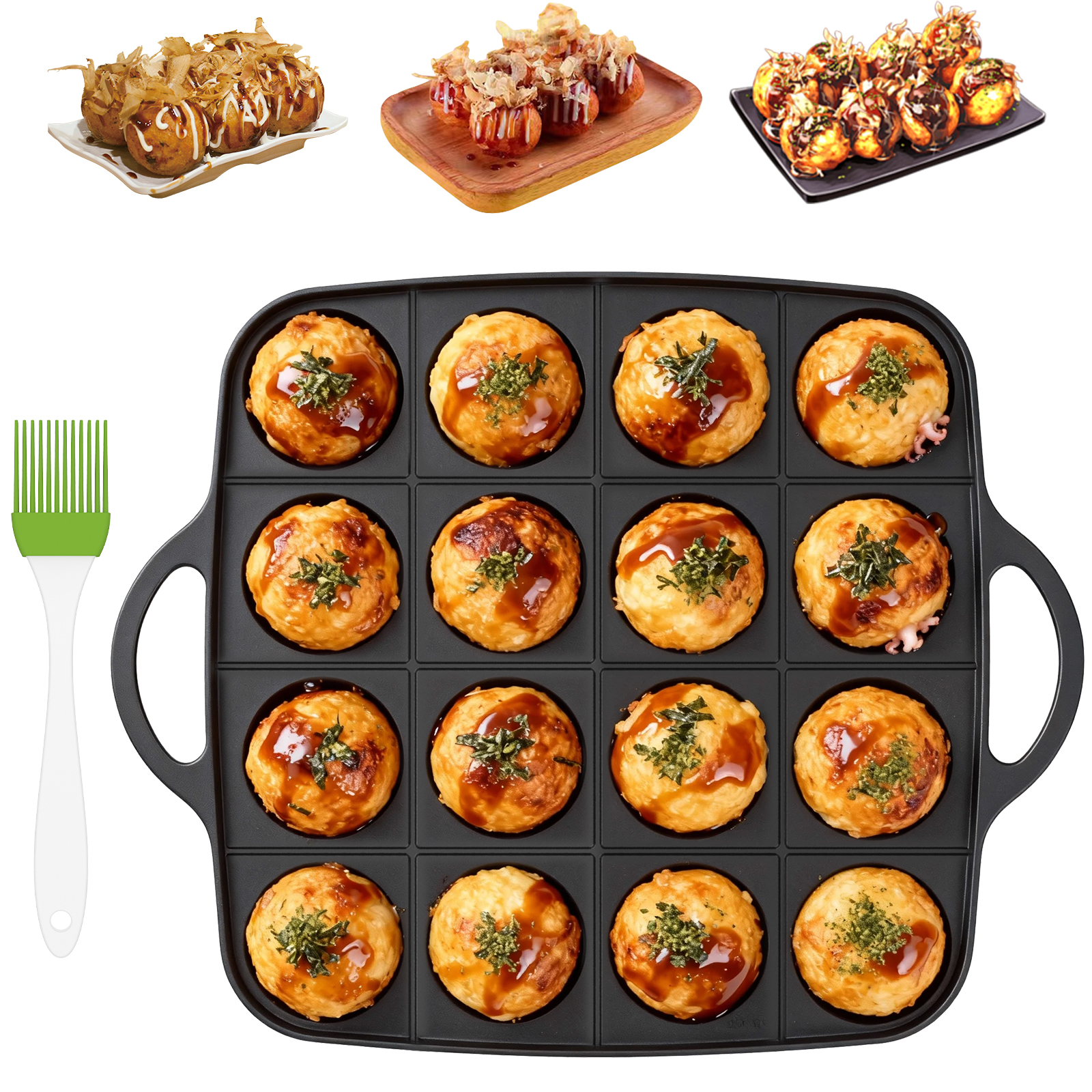 Takoyaki Pan Nonstick Japanese - đánh giá và giá Takoyaki Grill Plate