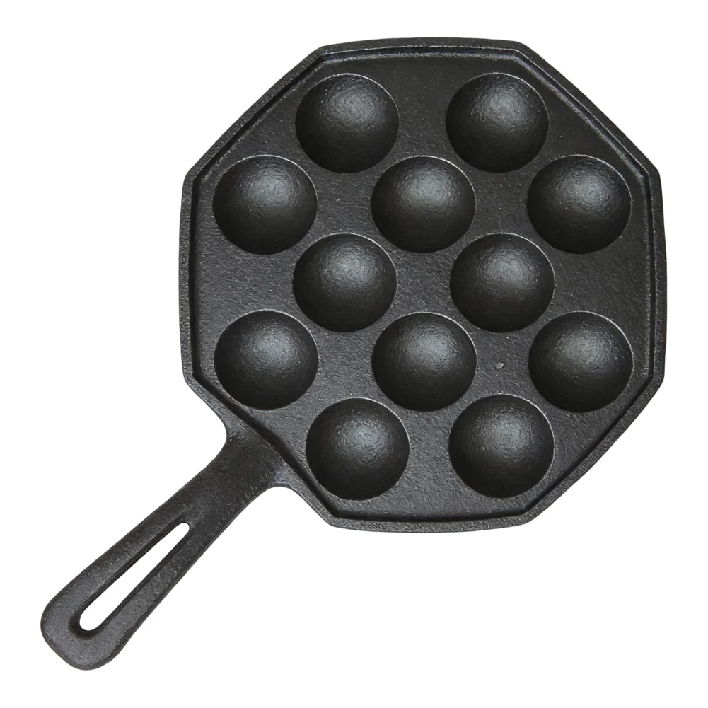 Cast Iron 12 Pits For Baking T - đánh giá và giá Takoyaki Grill Plate