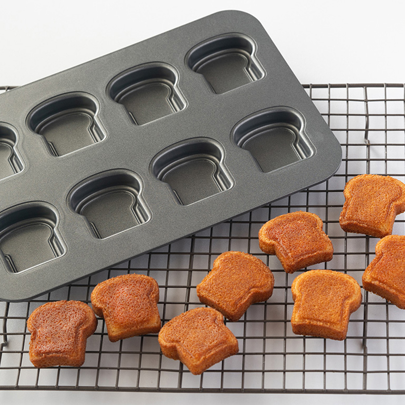 8 Cavity Toast Bread Pattern C - đánh giá và giá Egg Waffle Pan