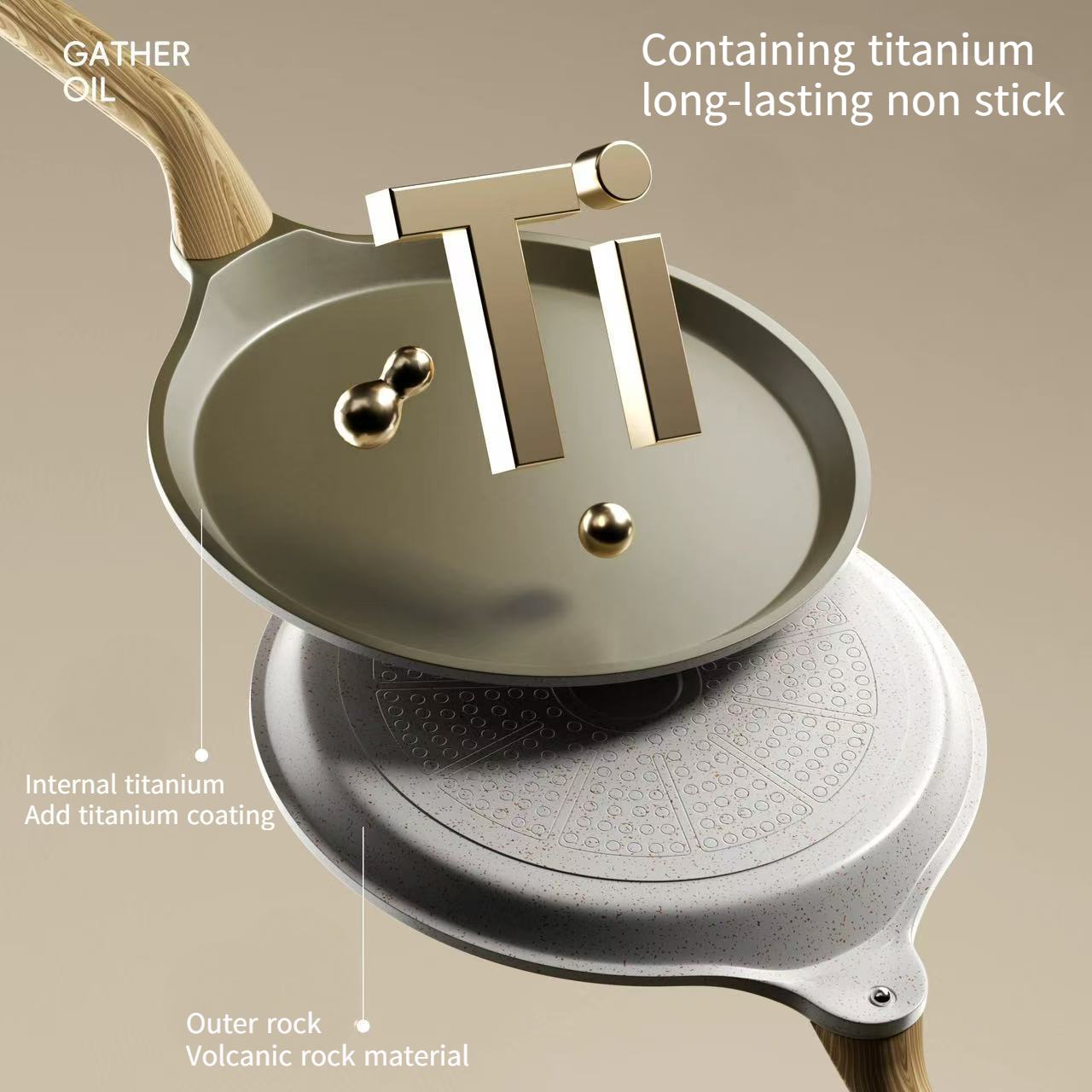 Titanium flat bottomed pan non - đánh giá và giá Mini Pancake Griddle