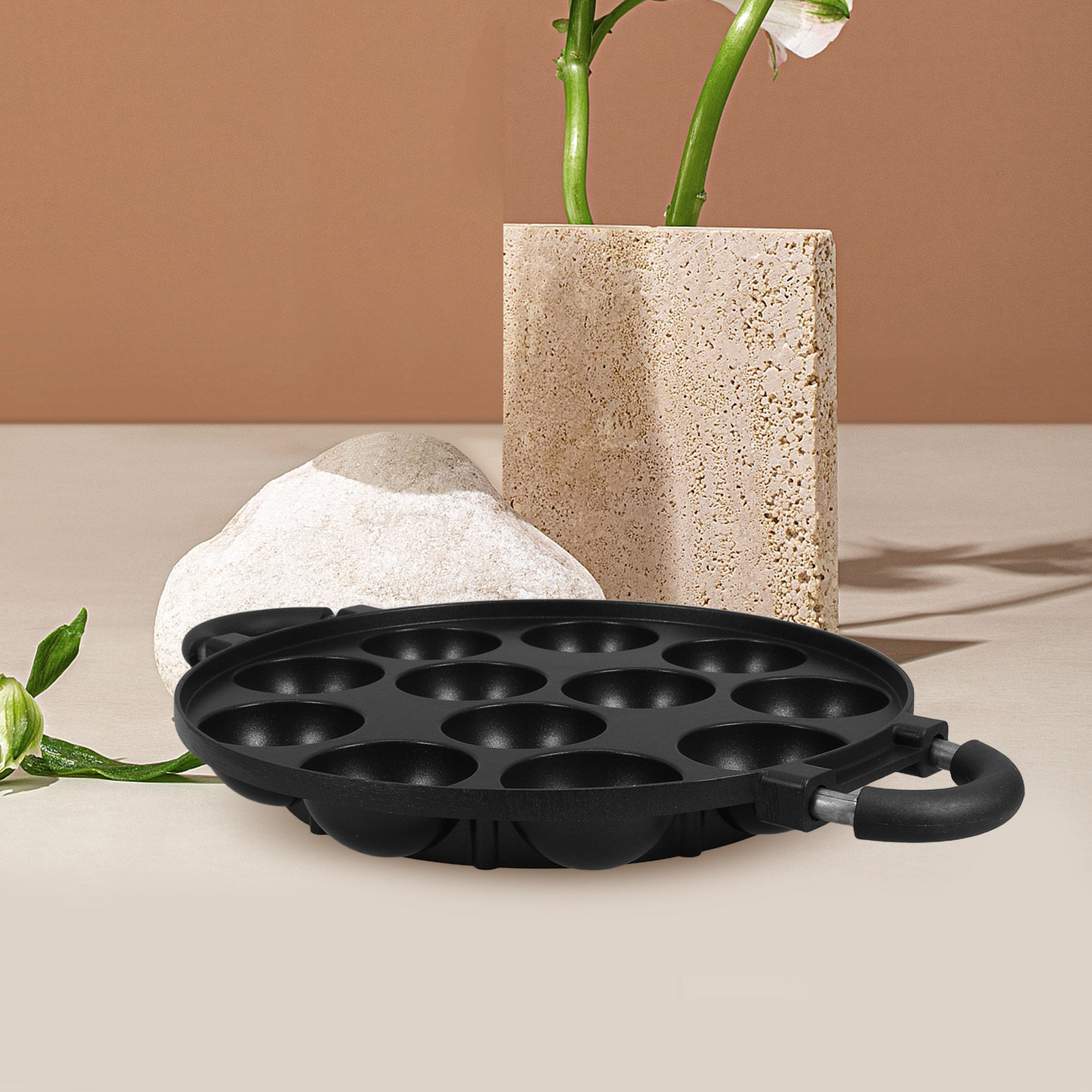 12 Hole Takoyaki Pan Nonstick  - đánh giá và giá Takoyaki Grill Plate