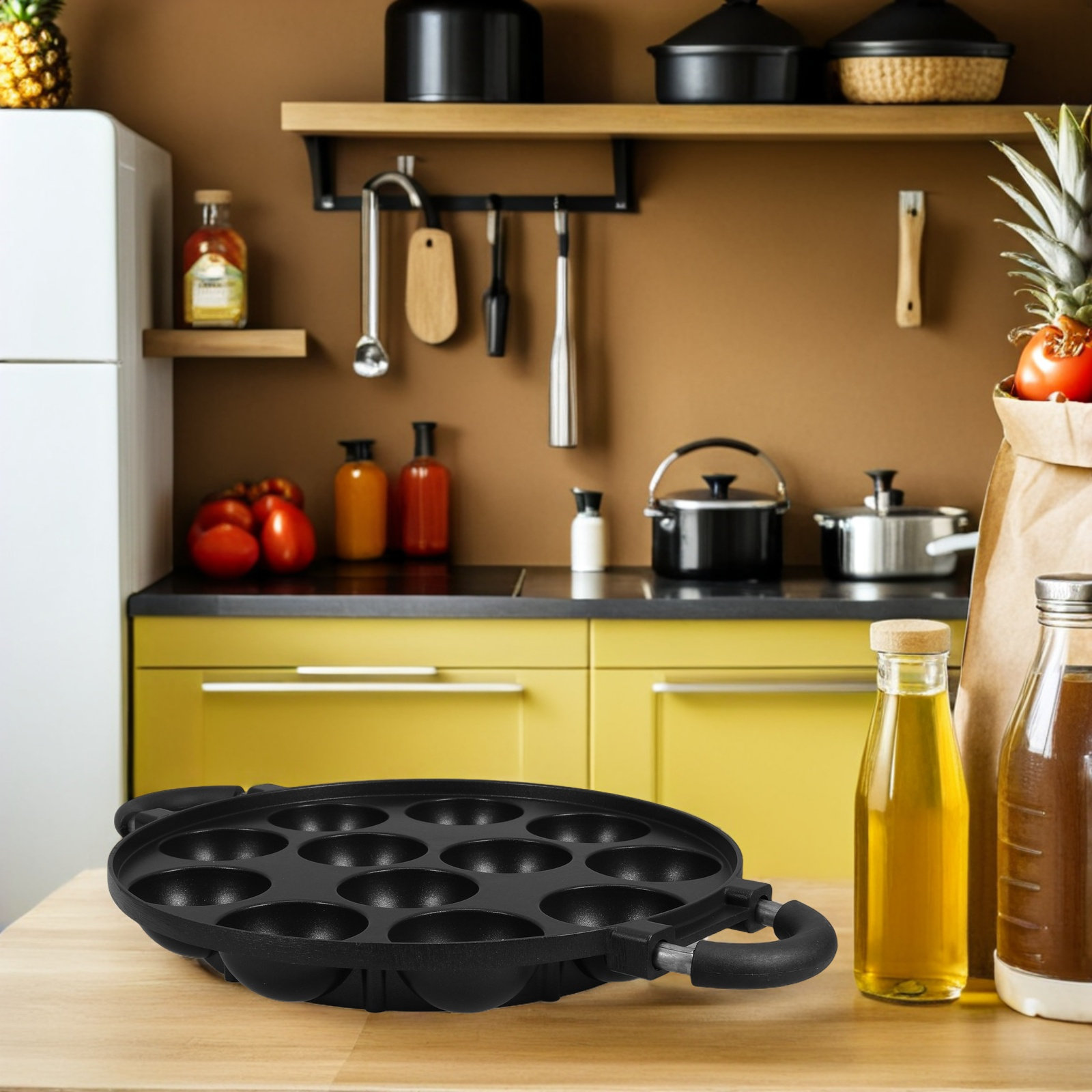 12 Hole Takoyaki Pan Nonstick  - đánh giá và giá Takoyaki Grill Plate