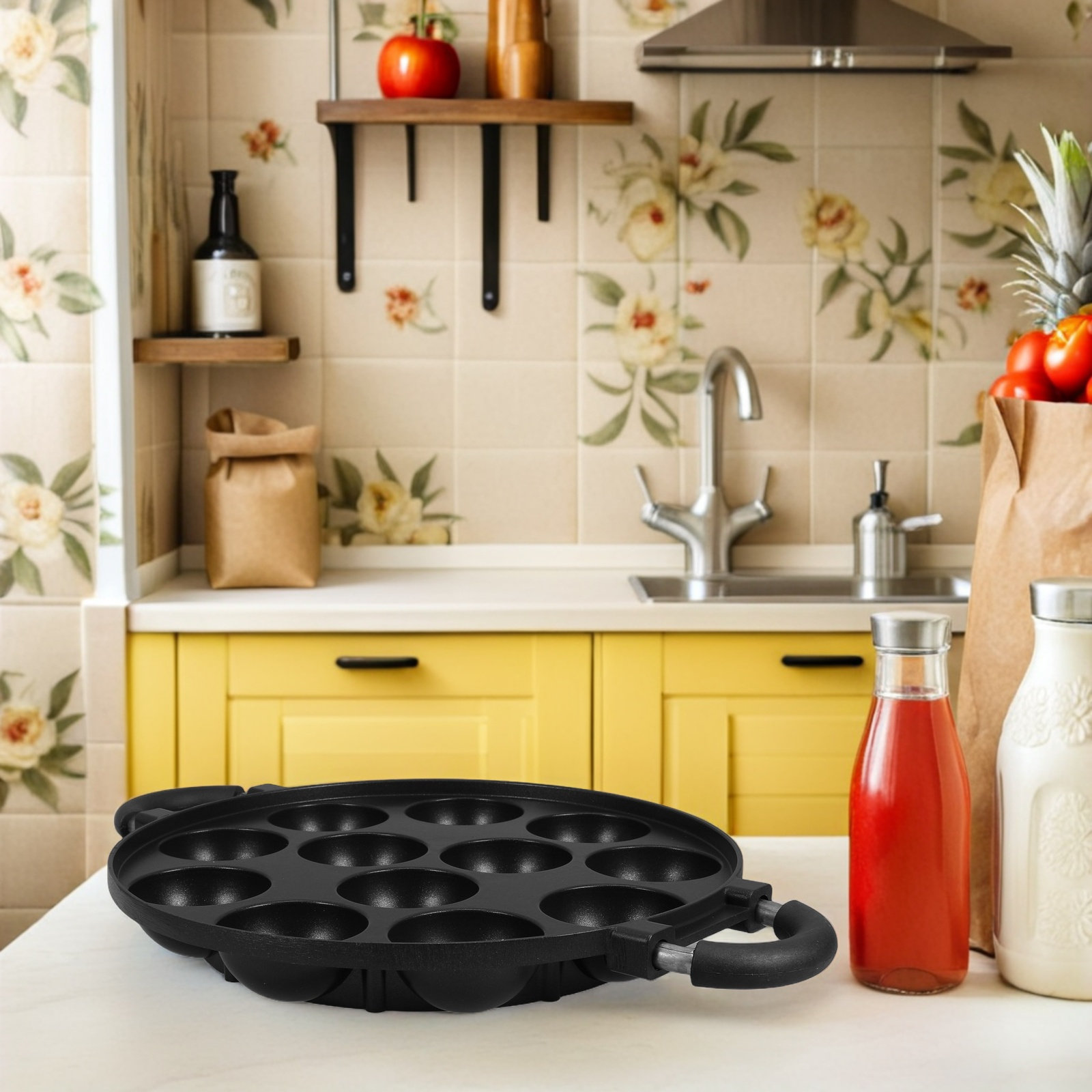 12 Hole Takoyaki Pan Nonstick  - đánh giá và giá Takoyaki Grill Plate