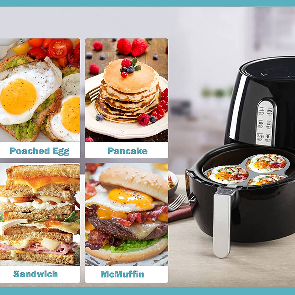Silicone Egg Mold Air Fryer Eg - đánh giá và giá Egg Waffle Pan