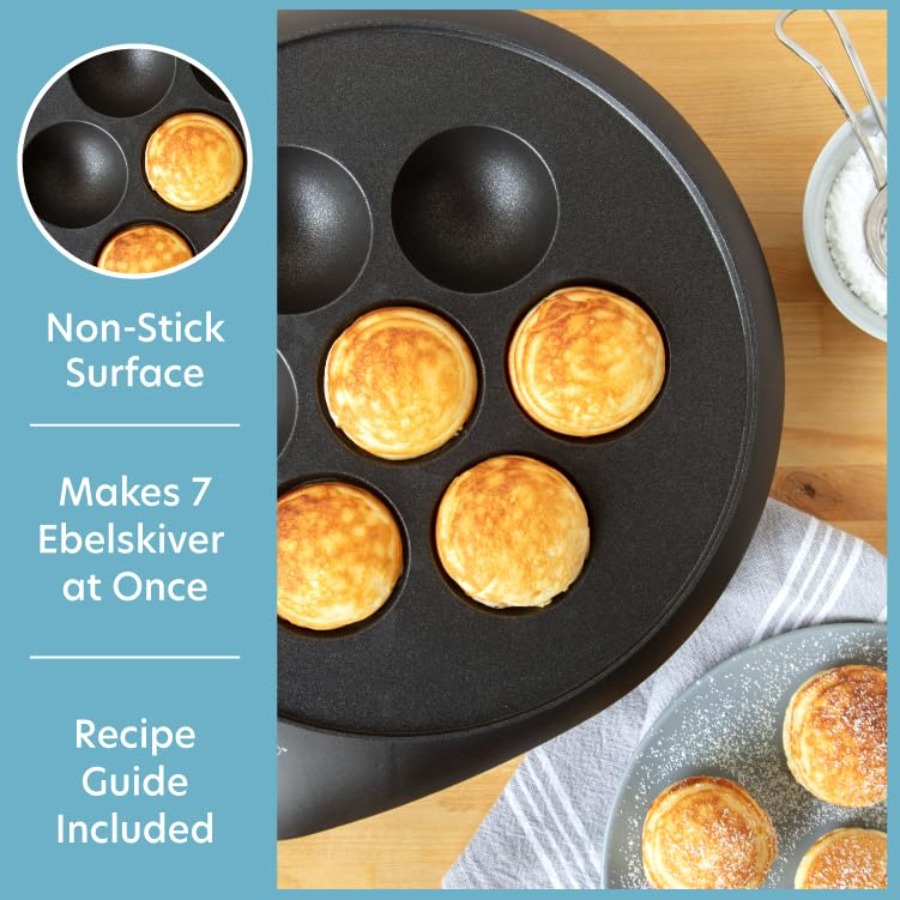 Ebelskiver Maker- Electric Non - đánh giá và giá Takoyaki Grill Plate