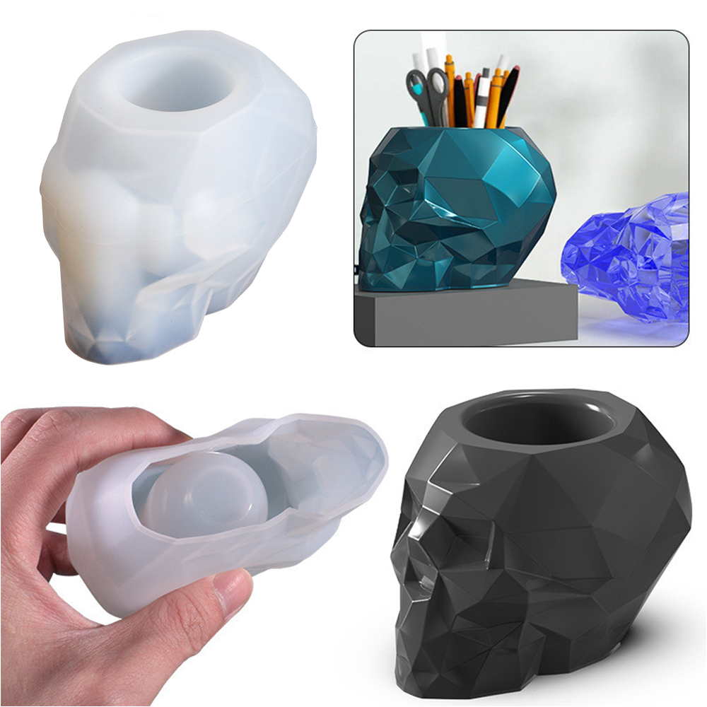 Skull Shape Mold Pen Holder Si - đánh giá và giá Potsticker Mold
