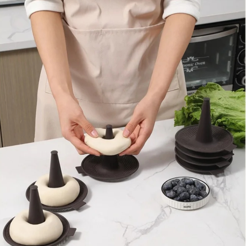 6Pcs Baking Mold Bread Donut P - đánh giá và giá Donut Mold Silicone