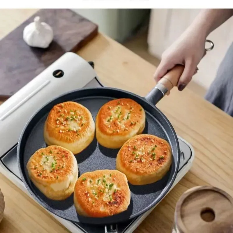 2026 Thick cast iron flat bott - đánh giá và giá Danish Pancake Pan