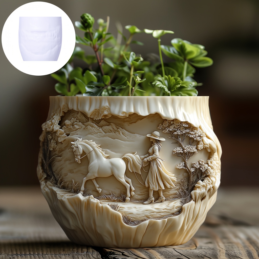 Beauty holding horse relief su - đánh giá và giá Potsticker Mold