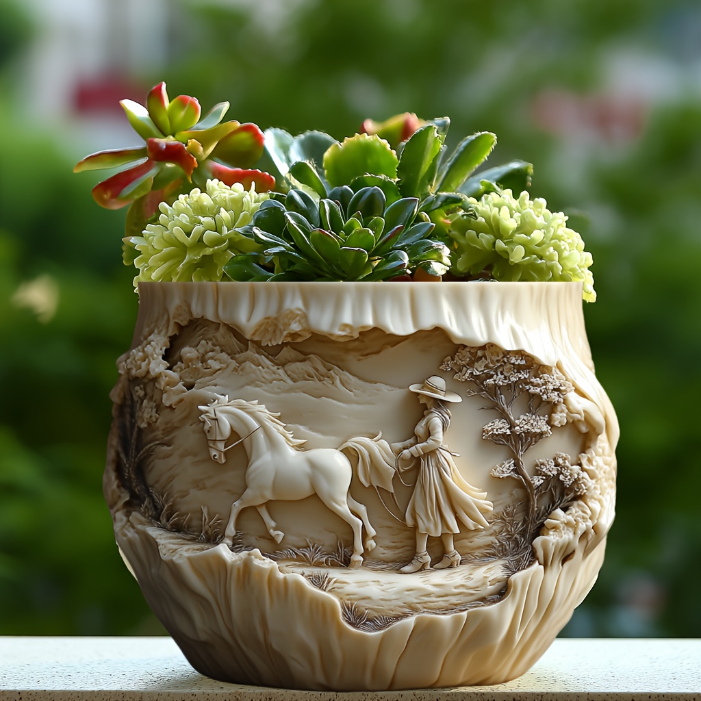 Beauty holding horse relief su - đánh giá và giá Potsticker Mold