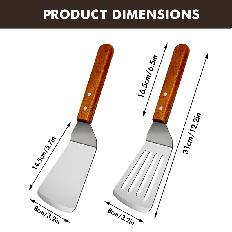 Metal Spatulas for Cast Iron S - đánh giá và giá Okonomiyaki Spatula