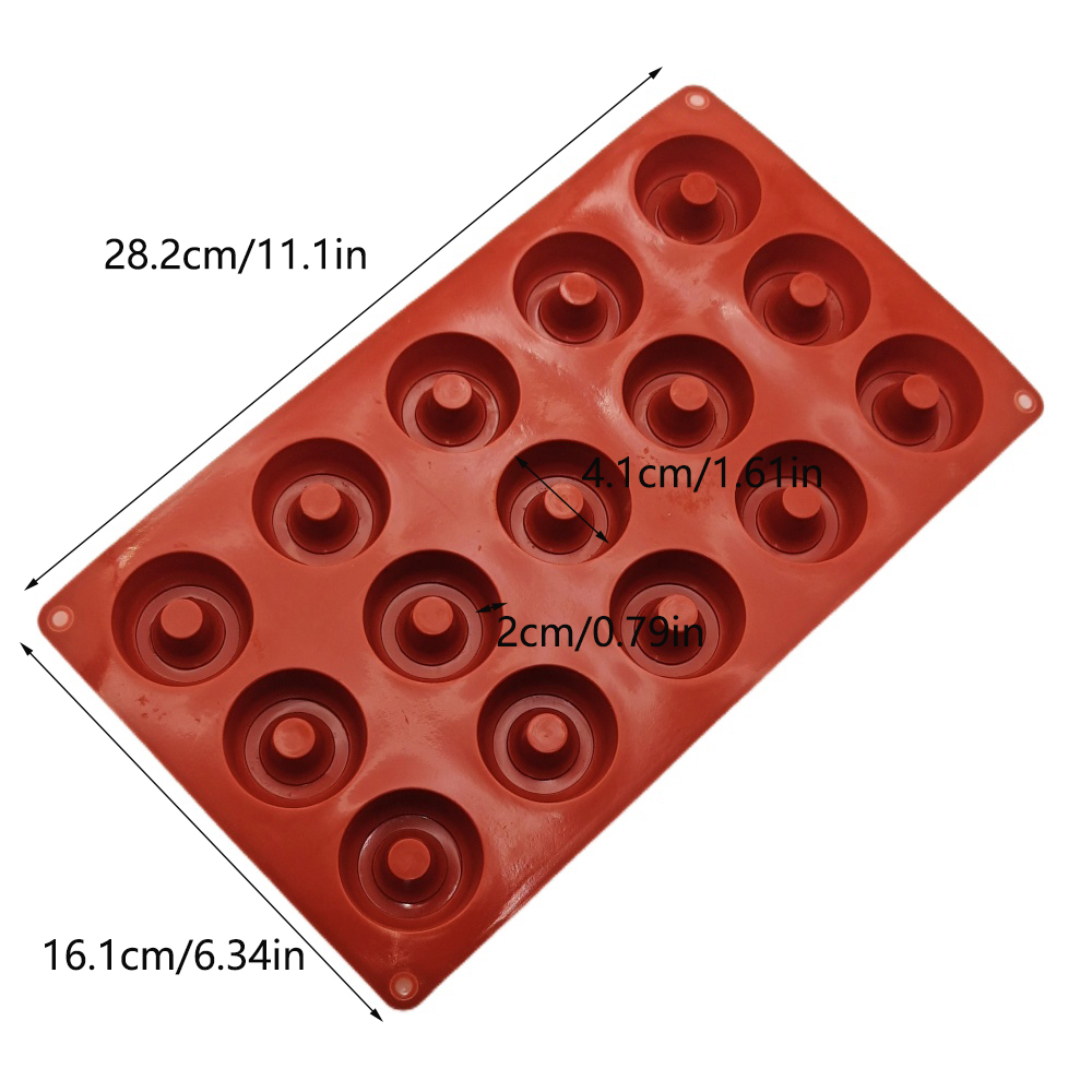 Hot Selling 15 Hole Wine Vorte - đánh giá và giá Donut Mold Silicone