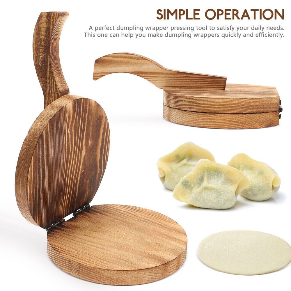 Wooden Dough Presser Chapati P - đánh giá và giá Dumpling Press Set