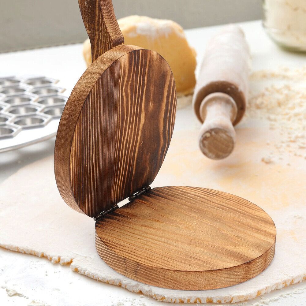 Wooden Dough Presser Chapati P - đánh giá và giá Dumpling Press Set