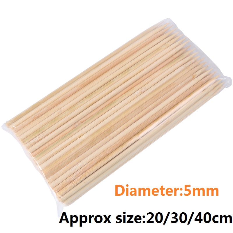 20/30/40cm x 5mm Bamboo Wooden - đánh giá và giá Corn Dog Stick