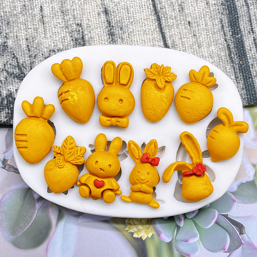 Easter Bunny Rabbit Radish Sil - đánh giá và giá Bunny Cake Mold