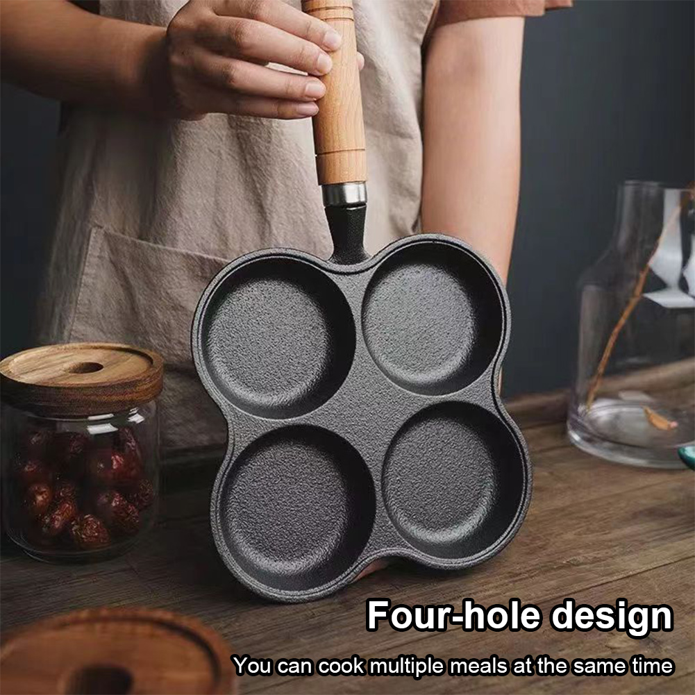 4-Hole Frying Pan Non Stick Br - đánh giá và giá Cast Iron Corn