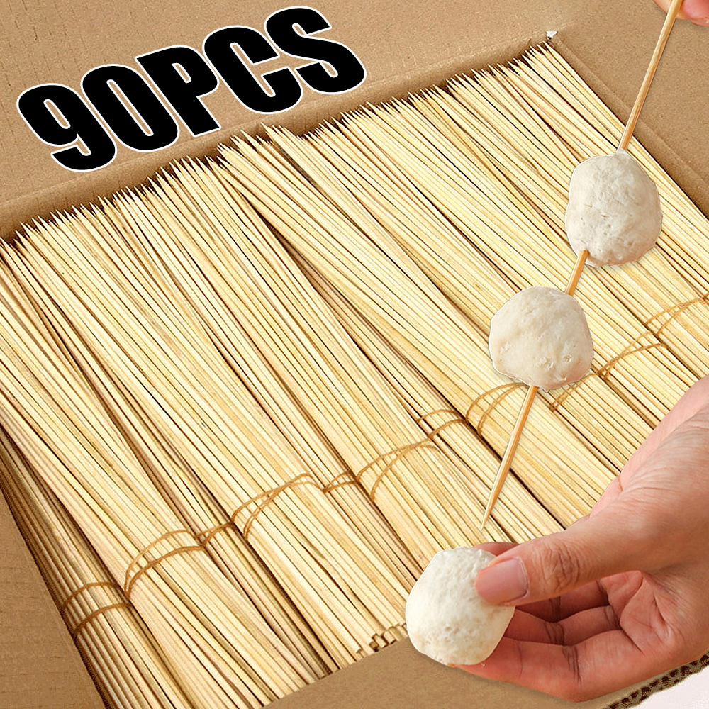 90pcs Bamboo Stick Food Grade  - đánh giá và giá Corn Dog Stick