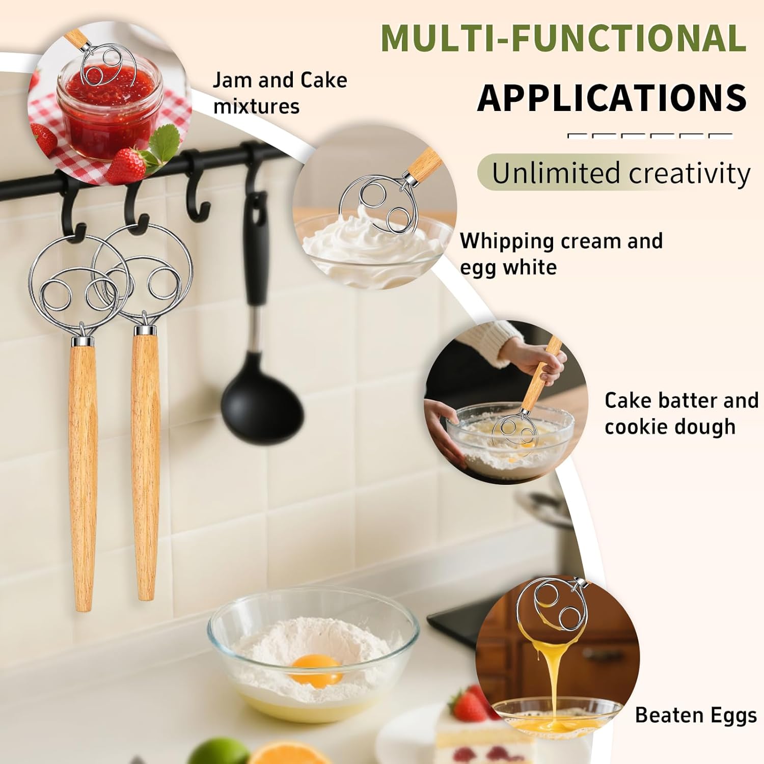 Danish Dough Whisk Stainless S - đánh giá và giá Danish Pancake Pan