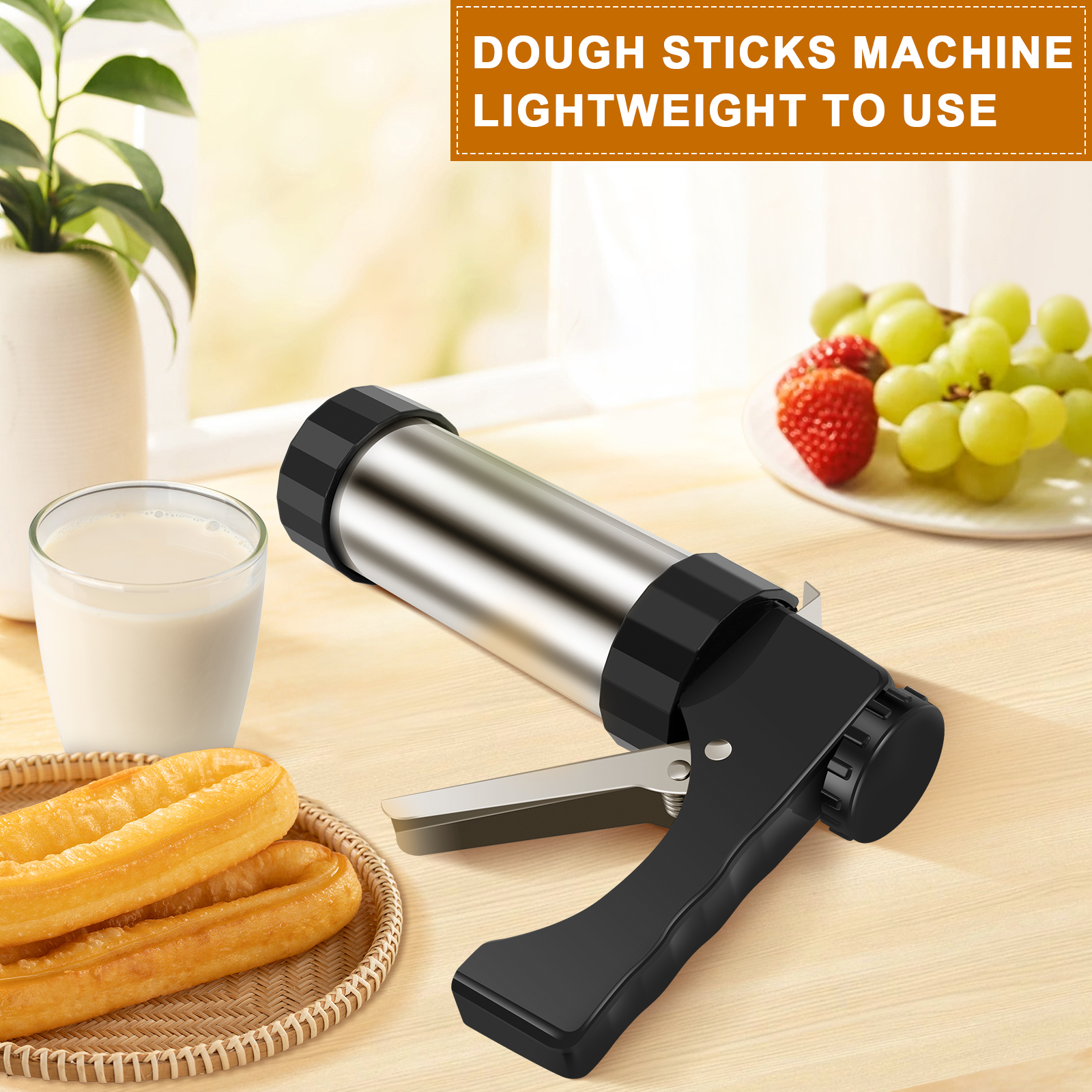 Cookie Press Gun Kit Stainless - đánh giá và giá Churros Maker Gun