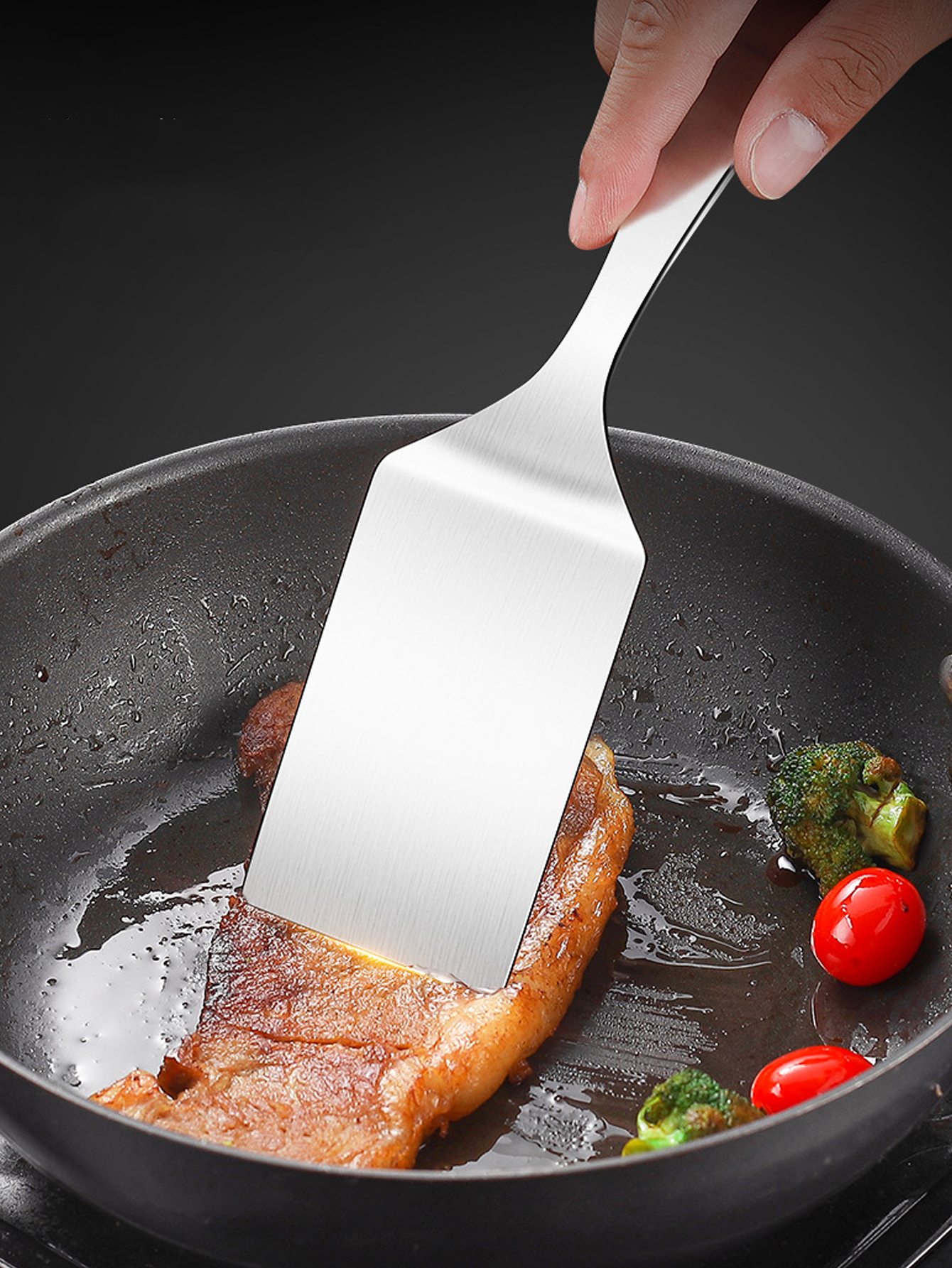 2pc/1pc Small Stainless Steel  - đánh giá và giá Okonomiyaki Spatula