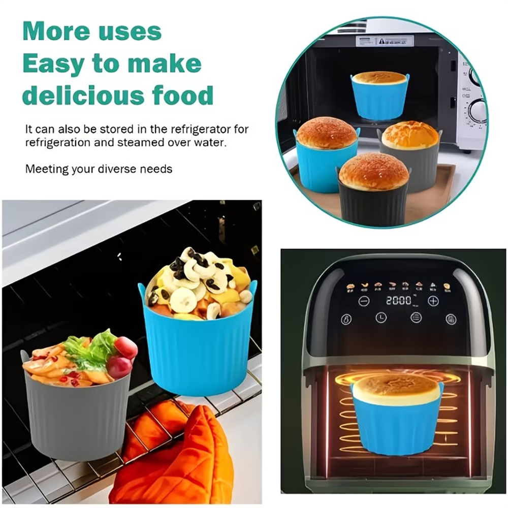 New air fryer baking cup silic - đánh giá và giá Egg Waffle Pan