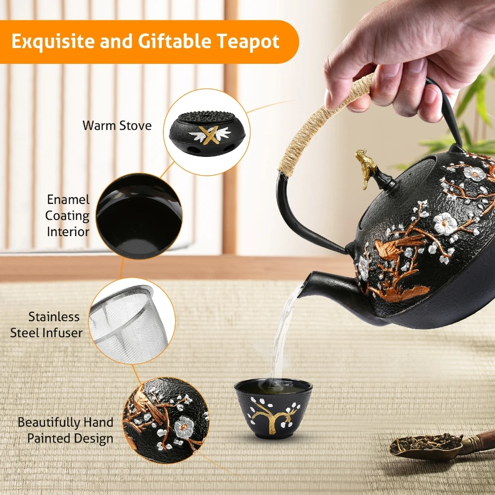 Cast Iron Teapot Set with Alco - đánh giá và giá Cast Iron Corn