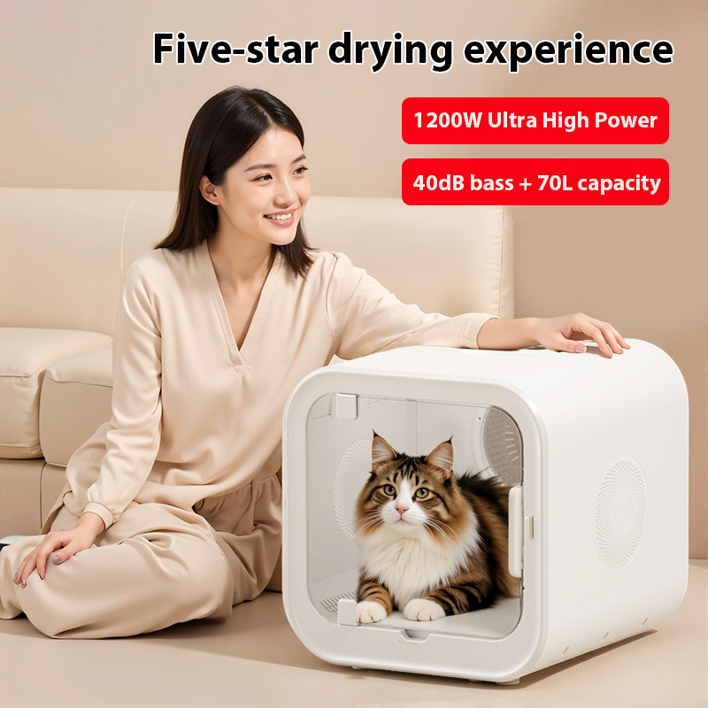 Ultra Quiet Pet Dryer Box, Por - đánh giá và giá Hot Dog Press