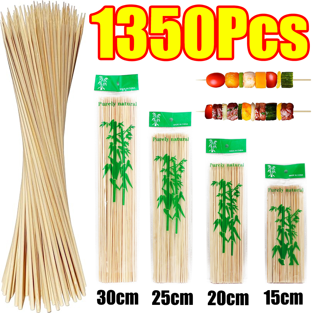 90-1350Pcs BBQ Skewers Bamboo  - đánh giá và giá Corn Dog Stick